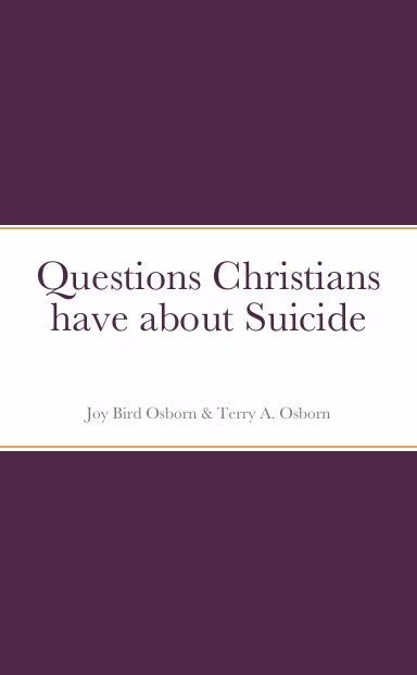 Cover of "Questions Christians Have about Suicide"